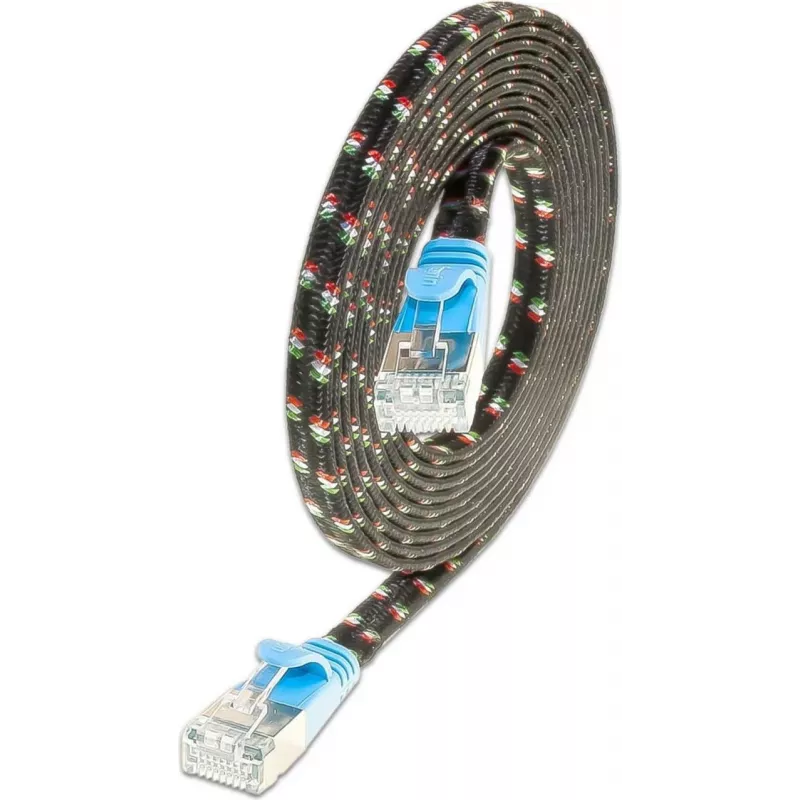 Wirewin Cat.6 SLIM-Tough patch kábel F/FTP 0,5 m modrý PKW-TOUGH-STP-K6 0.5 BL