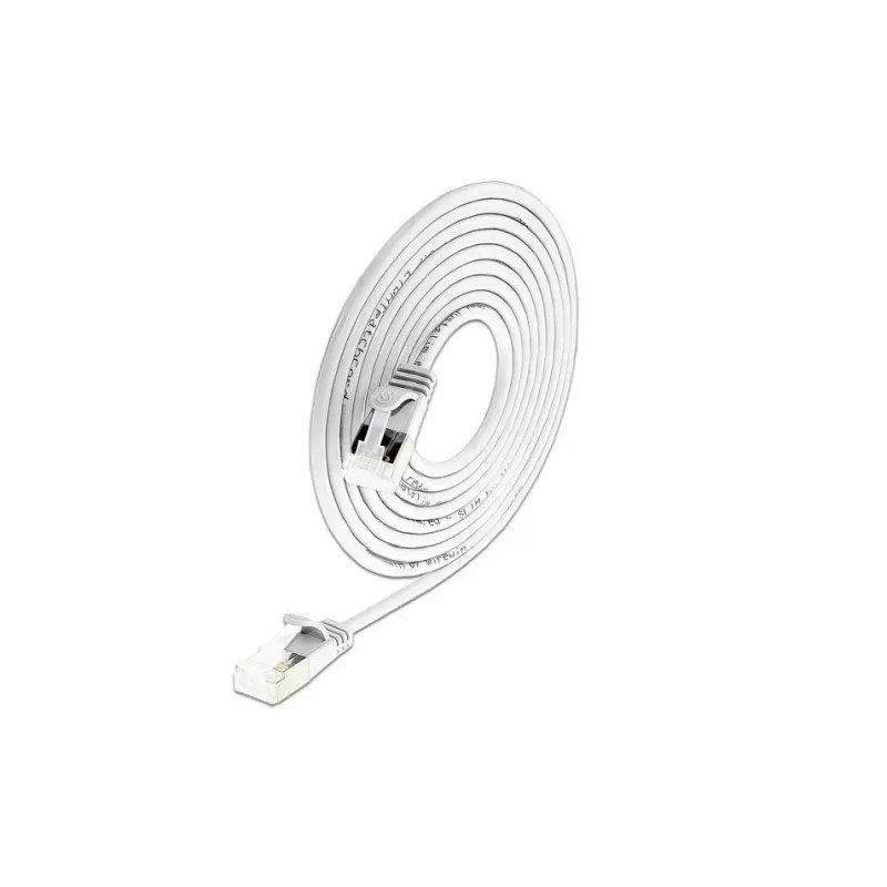Wirewin Cat 6a U/FTP Slim okrúhly patch kábel 7 m biely PKW-LIGHT-STP-K6A 7.0 WS