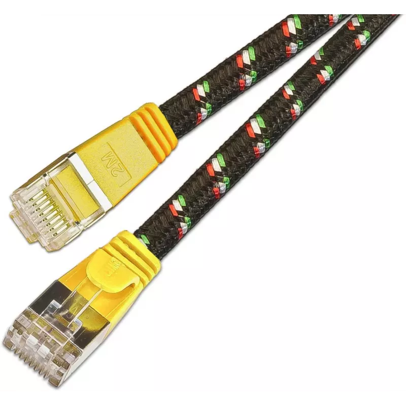 Wirewin Cat.6 SLIM-Tough patch kábel F/FTP 0,5 m žltý PKW-TOUGH-STP-K6 0.5 GE
