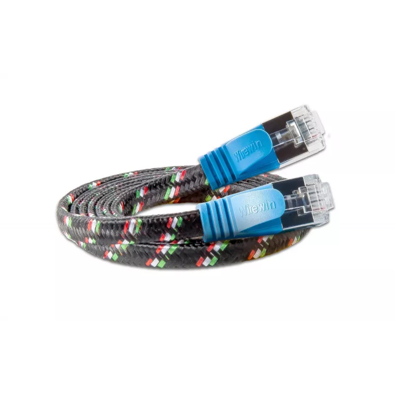 Wirewin SLIM ST6 1 BL - Cat.6 SLIM-Tough kábel, F/FTP, 1,0 m, modrý PKW-TOUGH-STP-K6 1.0 BL