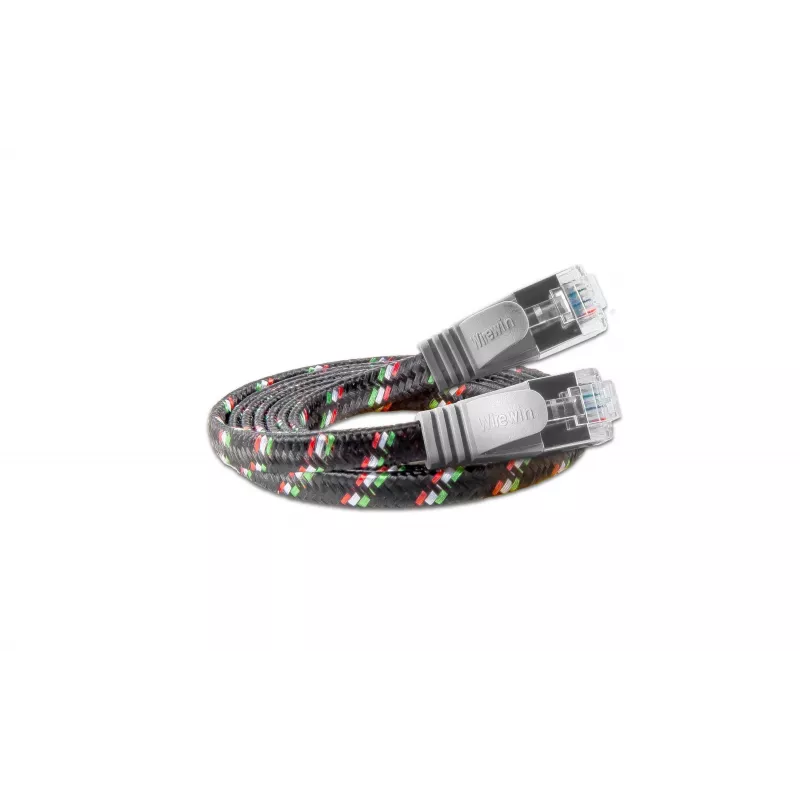 Wirewin PKW-TOUGH-STP-K6 2.0 SLIM Tough STP Cat6 U/FTP Prepojovací kábel, 2 m, sivý