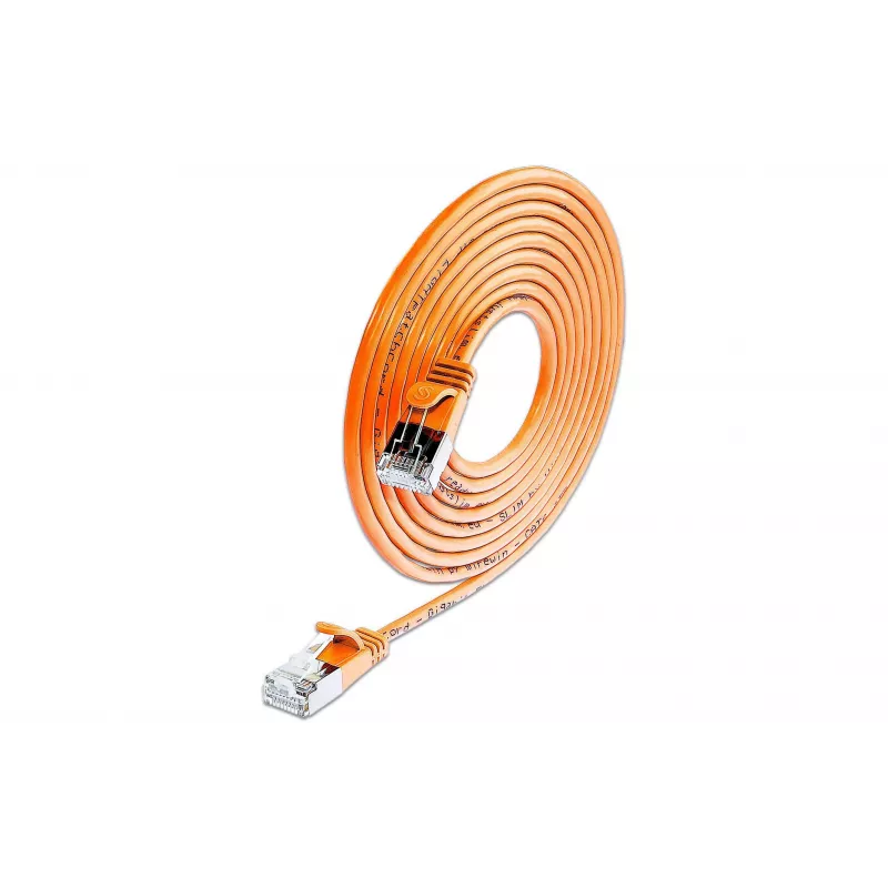 Wirewin SLIM UL6 7,5 m Cat.6 Slim-Light U/UTP patch kábel, oranžový PKW-LIGHT-K6 7.5 OR