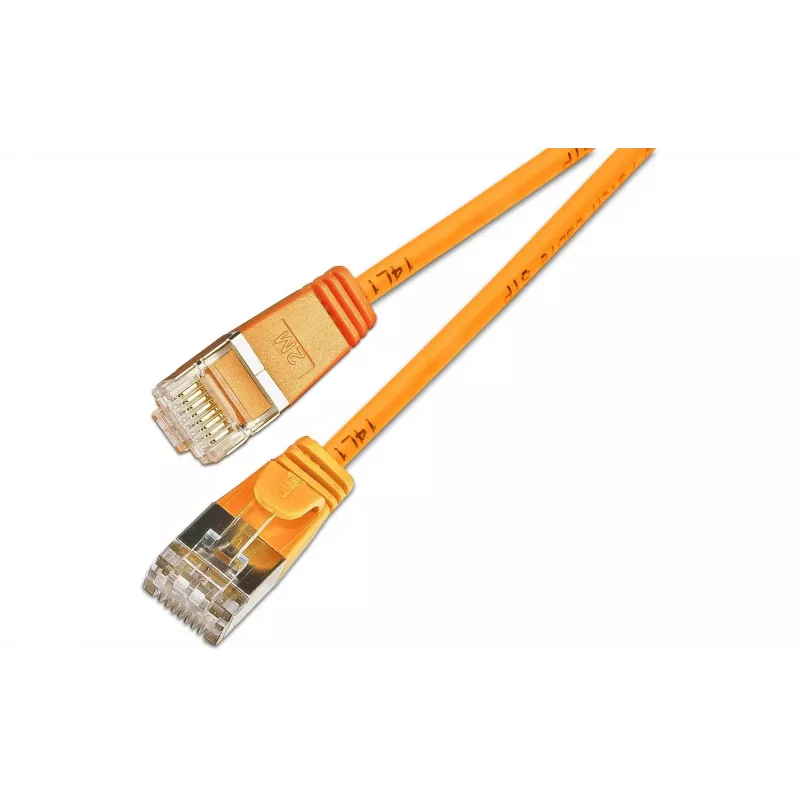 Wirewin SLIM UL6 7,5 m Cat.6 Slim-Light U/UTP patch kábel, oranžový PKW-LIGHT-K6 7.5 OR