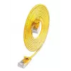 Wirewin SLIM KAT6A 10 Gigabit Light patch kábel, U/UTP, Ø 3,6 mm, žltý, 0,1 m SLIM-L-UU-K6A 0.1 YE