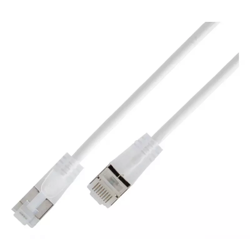 Wirewin SLIM KAT6A 10 Gigabit Light patch kábel okrúhly, U/UTP, Ø 3,6 mm, biela (SLIM-L-UU-K6A 0.15 WT)