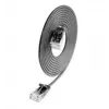 Wirewin SLIM CAT6A 10 Gigabit Slim patch kábel, U/UTP, 3,6mm priemer, čierna, 1,5m SLIM-L-UU-K6A 1.5 BK
