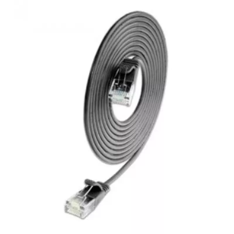 Wirewin SLIM CAT6A 10 Gigabit Slim patch kábel, U/UTP, 3,6mm priemer, čierna, 1,5m SLIM-L-UU-K6A 1.5 BK