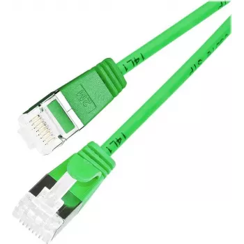 Wirewin Cat 6a U/FTP Slim Ethernet patch kábel, 0,25 m, zelená PKW-LIGHT-STP-K6A 0.25 GN