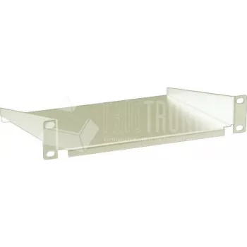 Wirewin 10-palcový pevný rack regál, sivá (1U, 15 kg) SHELF 10IN