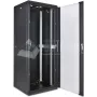 Wirewin CAB 800X800X42U BL 42U 19-palcový samostatne stojaci sieťový rozvádzač, 800x800x2000 mm, čierna RAL 9005