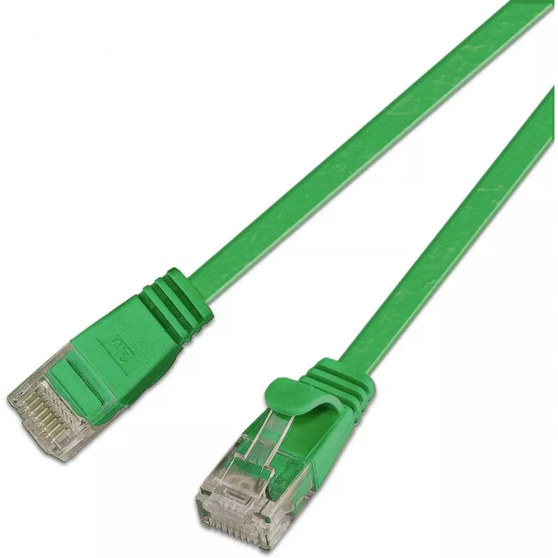 Wirewin Cat.6 U/UTP Slim Ethernet patch kábel, 0,15 m, zelená PKW-SLIM-KAT6 0.15 GN