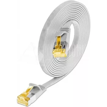 Wirewin Cat6a U/FTP Slim patch kábel, 0,1 m, biela, RJ45, 10G, 500MHz PKW-STP-SLIM-K6A 0.1 WS
