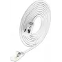 Wirewin PKW-LIGHT-STP-K6A 0.5 WS Cat 6a U/FTP Slim Round Prepojovací kábel, PoE, 0,5 m, biely