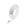 Wirewin PKW-LIGHT-STP-K6A 0.5 WS Cat 6a U/FTP Slim Round Prepojovací kábel, PoE, 0,5 m, biely