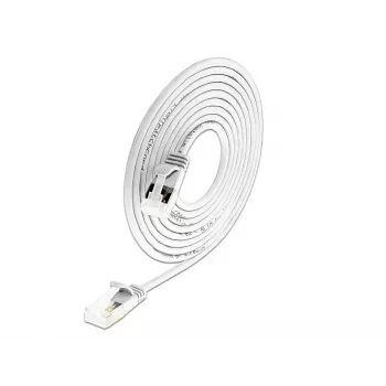 Wirewin PKW-LIGHT-STP-K6A 0.5 WS Cat 6a U/FTP Slim okrúhly patch kábel, PoE, 0,5 m, biela