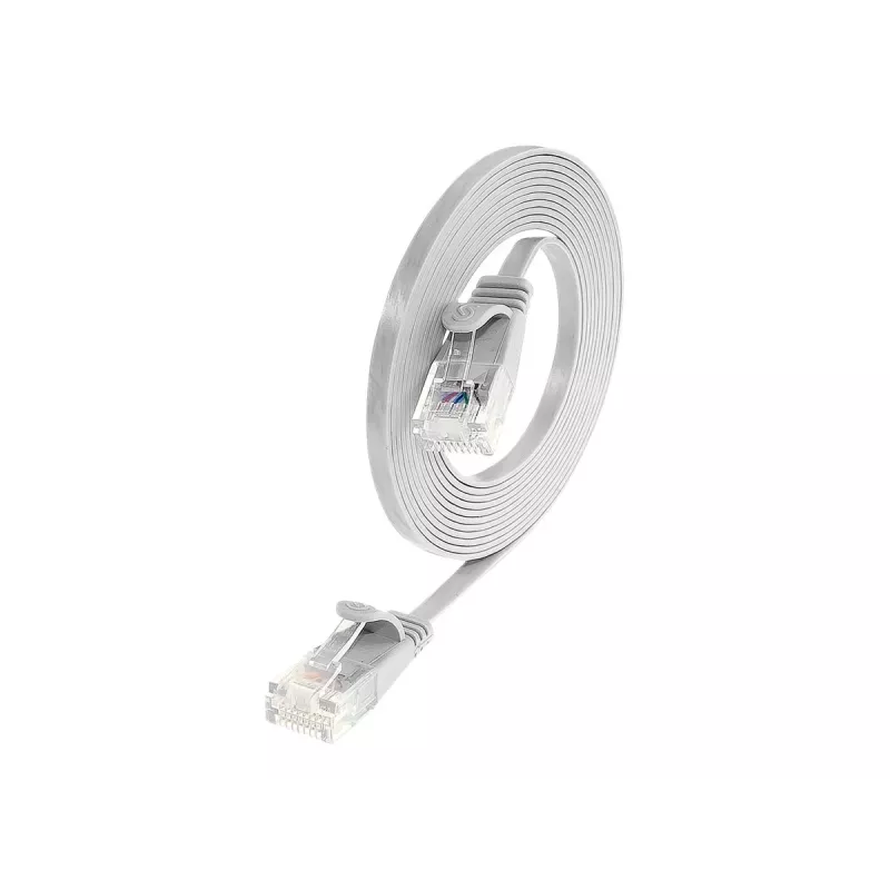 Wirewin Cat.6 U/UTP Slim Ethernet patch kábel, 3,0 m, biela PKW-SLIM-KAT6 3.0 WS