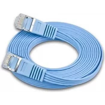 Wirewin Triotronik 0,15 m Cat6 U/FTP Slim Ethernet Patch kábel, RJ45 konektor samec na konektor samec, modrý PKW-STP-SLIM-KAT6 0.15 BL
