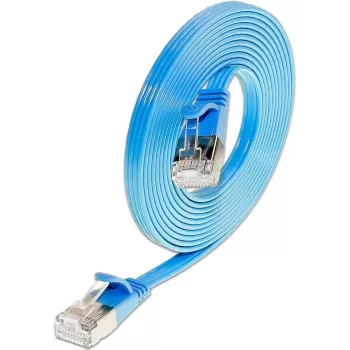 Wirewin Triotronik 0,15 m Cat6 U/FTP Slim Ethernet Patch kábel, RJ45 konektor samec na konektor samec, modrý PKW-STP-SLIM-KAT6 0.15 BL