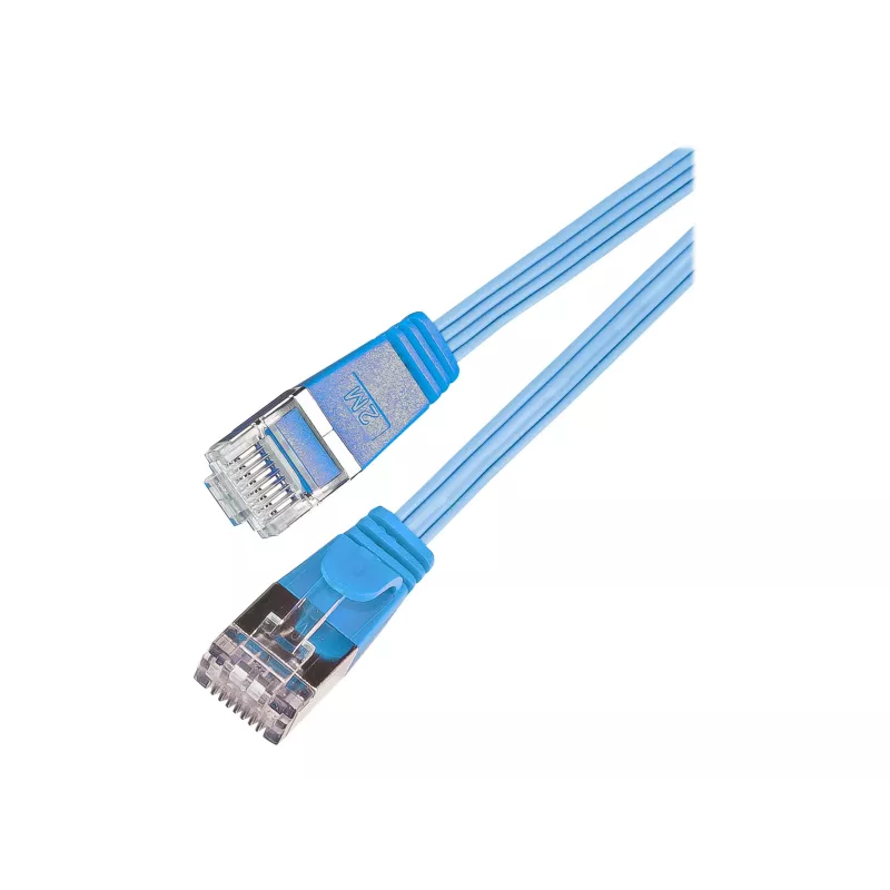 Wirewin Triotronik 0,15 m Cat6 U/FTP Slim Ethernet Patch kábel, RJ45 konektor samec na konektor samec, modrý PKW-STP-SLIM-KAT6 0.15 BL