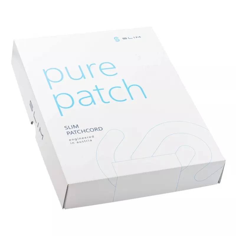 Wirewin SLIM-LS-K6A 0.25 BL 50 Cat.6A U/FTP Slim Ethernet Patch kábel, 0,25 m, modrý, balenie 50 ks