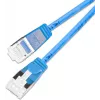 Wirewin SLIM-LS-K6A 0.25 BL 50 Cat.6A U/FTP Slim Ethernet Patch kábel, 0,25 m, modrý, balenie 50 ks