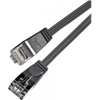 Wirewin Cat6 U/FTP Slim Ethernet Patch kábel, RJ45 konektor samec na konektor samec, 0,25 m, čierny PKW-STP-SLIM-KAT6 0.25 SW