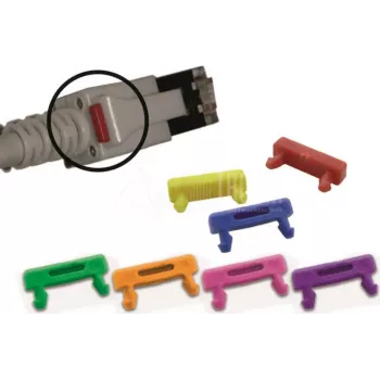 Wirewin PKL-LED CLIP GE LED káblový klip pre RJ45 Patch káble, žltý