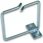 Wirewin kovový krúžok na manažment káblov 80x80mm, ľavostranná montáž, čierny KFH 80X80 LF/FG