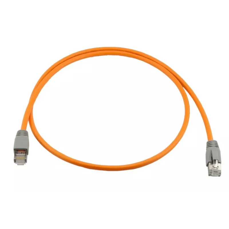 Wirewin Industrial CAT6A S/FTP Patch kábel, PUR plášť, Anti-UV, oranžový, 3,0 m PKW-I0-SF-K6A-PUR 3.0 OR