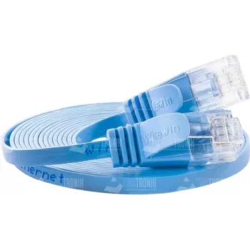 Wirewin Cat.6 U/UTP Slim Ethernet Patch kábel, 0,15 m, modrý PKW-SLIM-KAT6 0.15 BL