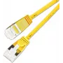 Wirewin SLIM KAT6A 10 Gigabit Light patch kábel, U/FTP, Ø 3,8 mm, žltá, 0,15 m (PKW-LIGHT-STP-K6A 0.15 GE)