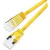Wirewin SLIM KAT6A 10 Gigabit Light patch kábel, U/FTP, Ø 3,8 mm, žltá, 0,15 m (PKW-LIGHT-STP-K6A 0.15 GE)