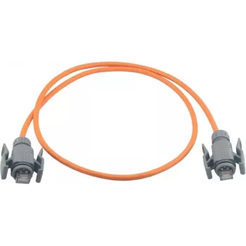 Wirewin Industrial CAT6A S/FTP PUR patch kábel, 2 m, oranžová, IP67 RJ45 PKW-I2-SF-K6A-PUR 2.0 OR