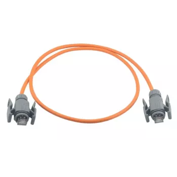 Wirewin Industrial CAT6A S/FTP PUR patch kábel, 2 m, oranžová, IP67 RJ45 PKW-I2-SF-K6A-PUR 2.0 OR