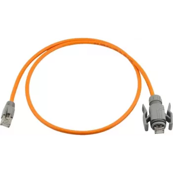 Wirewin Industrial CAT6A S/FTP PUR patch kábel, RJ45 IP67, 10 m, oranžová PKW-I1-SF-K6A-PUR 10.0 OR