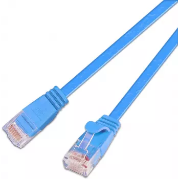 Wirewin SLIM S6 15 BL - Cat.6 SLIM patch kábel, STP (PIMF), 15 m, modrá PKW-STP-SLIM-KAT6 15.0 BL