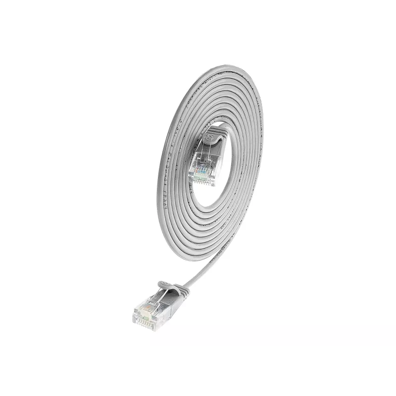 Wirewin Cat.6 Slim-Light patch kábel U/UTP 0,5 m sivý (PKW-LIGHT-K6 0.5)