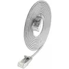 Wirewin SLIM KAT6A 10 Gigabit Light patch kábel okrúhly, U/UTP, Ø 3,6 mm, sivá (SLIM-L-UU-K6A 0.1)