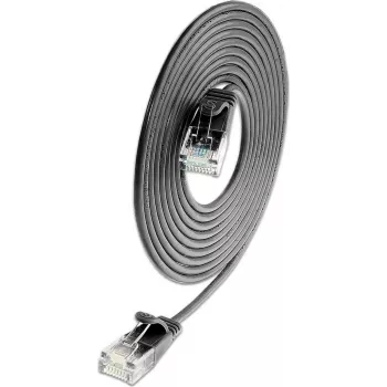 Wirewin SLIM KAT6A 10 Gigabit Light patch kábel okrúhly, U/UTP, Ø 3,6 mm, čierna (SLIM-L-UU-K6A 0.1 BK)