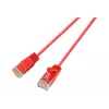 Wirewin SLIM UL6 2 RT - Cat.6 Slim-Light kábel, U/UTP, 2,0 m, červená (PKW-LIGHT-K6 2.0 RT)