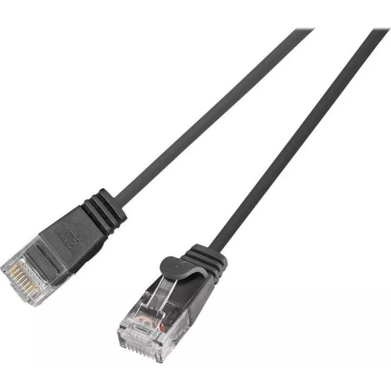 Wirewin SLIM UL6 2 SW - Cat.6 SLIM-Light kábel, U/UTP, 2,0 m, čierna (PKW-LIGHT-K6 2.0 SW)