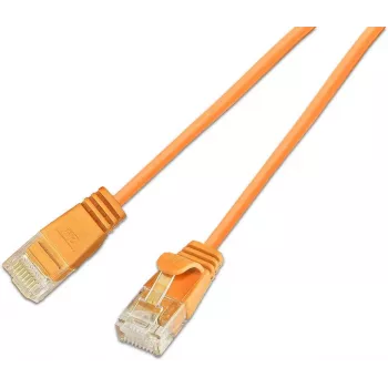 Wirewin SLIM KAT6A 10 Gigabit Light patch kábel okrúhly, U/UTP, Ø 3,6 mm, oranžová (SLIM-L-UU-K6A 0.5 OR)