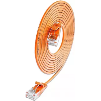 Wirewin SLIM KAT6A 10 Gigabit Light patch kábel okrúhly, U/UTP, Ø 3,6 mm, oranžová (SLIM-L-UU-K6A 1.5 OR)