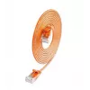 Wirewin SLIM KAT6A 10 Gigabit Light patch kábel okrúhly, U/UTP, Ø 3,6 mm, oranžová (SLIM-L-UU-K6A 1.5 OR)