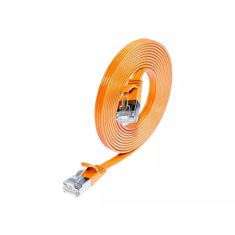 Wirewin SLIM S6 1,5 m oranžová Cat.6 Slim patch kábel STP (PIMF) RJ45 PKW-STP-SLIM-KAT6 1.5 OR