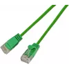 Wirewin SLIM Cat6A 10 Gigabit Slim patch kábel, U/UTP, 3,6 mm, zelená, 1 m SLIM-L-UU-K6A 1.0 GN