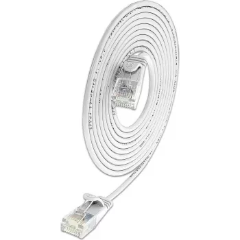 Wirewin SLIM Cat6A 10 Gigabit Slim patch kábel, U/UTP, 3,6 mm, biela, 1,5 m SLIM-L-UU-K6A 1.5 WT