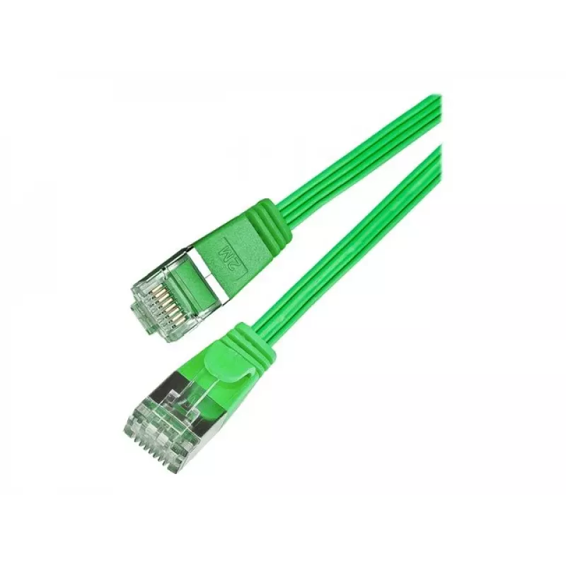 Wirewin SLIM S6 15 GN - Cat.6 SLIM patch kábel, STP(PIMF), 15 m, zelená PKW-STP-SLIM-KAT6 15.0 GN