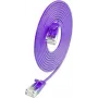 Wirewin SLIM KAT6A 10 Gigabit Light patch kábel, U/UTP, Ø 3,6 mm, fialová, 1,5 m SLIM-L-UU-K6A 1.5 VT