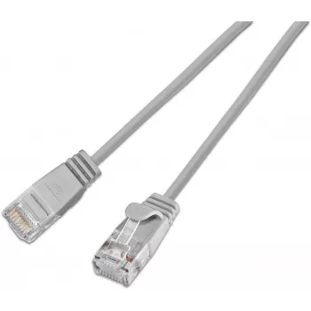 Wirewin SLIM KAT6A 10 Gigabit Light patch kábel, U/UTP, Ø 3,6 mm, sivá, 10,0 m (SLIM-L-UU-K6A 10.0)